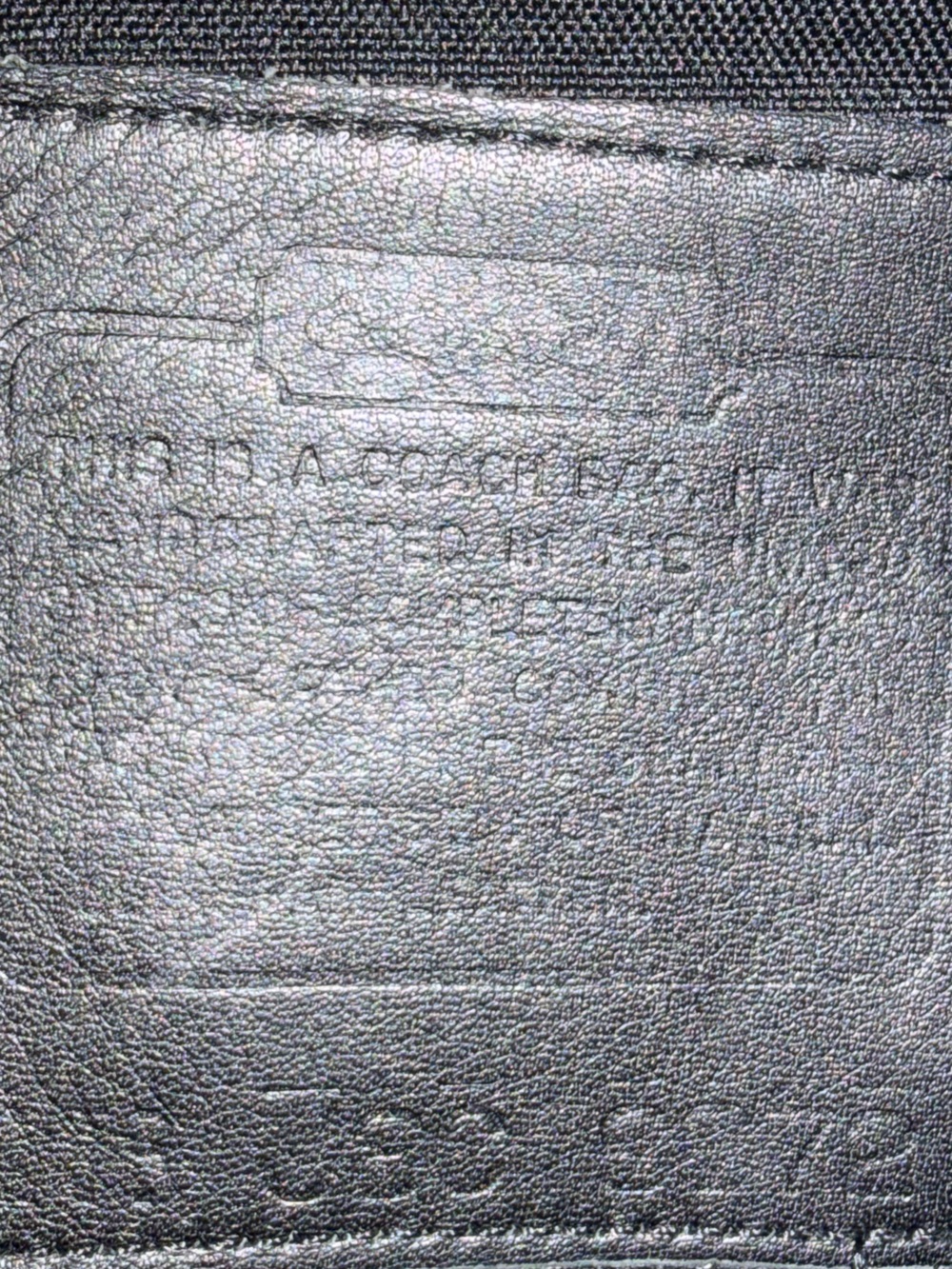 Coach Black Leather Laptop Shoulder Bag - Picture 7 of 9